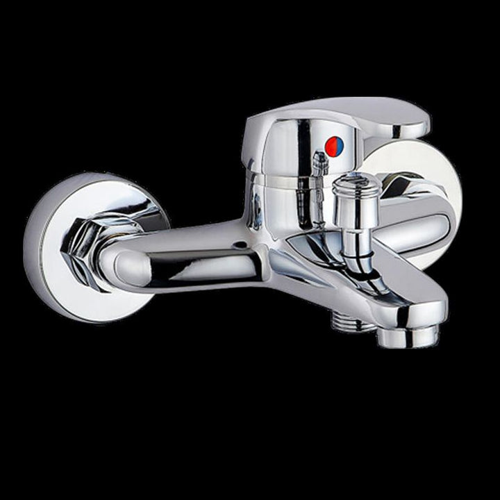 Lisslune | Modern Silver Bathtub Spout Single-Hole and Two-Hole Installation Faucet