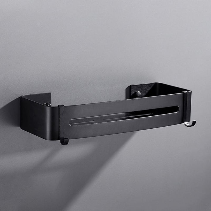 Lisslune | Matt Black Modern Bathroom Accessory Set, Set of 3, Bathroom Shelf