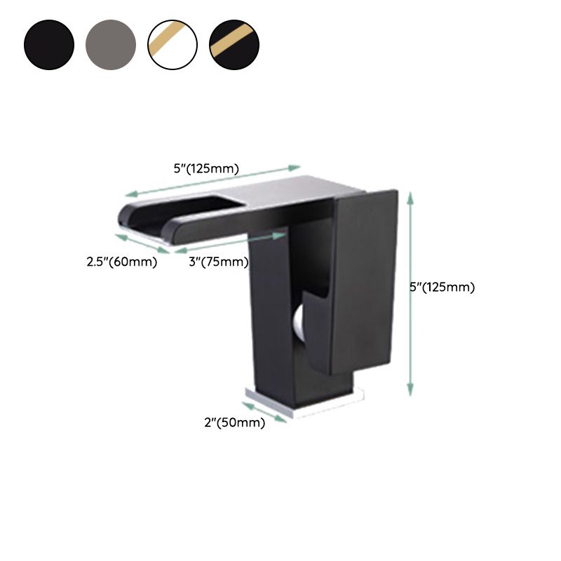 Lisslune | Basin Waterfall Outlet Single Lever Tap with LED Light