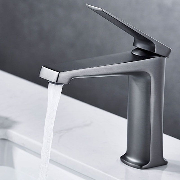 Lisslune | Modern Basin Mixer Lever Handle Copper Low Arc Basin Mixer
