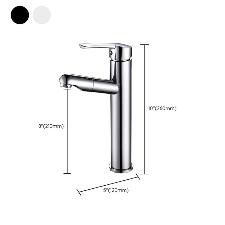 Lisslune | Contemporary Vessel Faucet Pull-Down Faucet with Single Handle