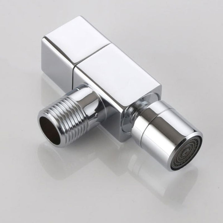 Lisslune | Contemporary Wall Mounted Bathroom Faucet Knob Handle Solid Brass Round Faucet