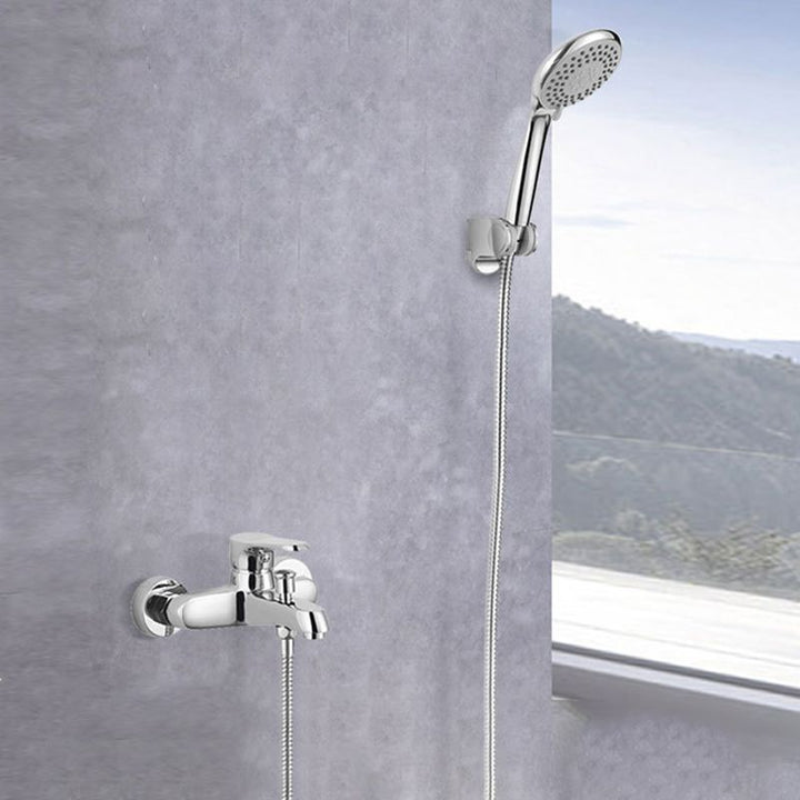 Lisslune | Bathroom Bathtub Pull-Out Wall-Mounted Hand Shower Fixed Bathtub Faucet