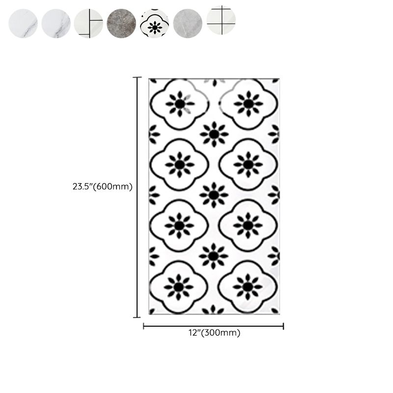 Lisslune | Rectangular Peel-and-Stick Tiles PVC Single Tile for Kitchen and Bathroom