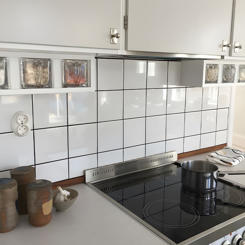 Lisslune | PVC Peel and Stick Wall Tile Modern Simple Peel and Stick Wall Tile