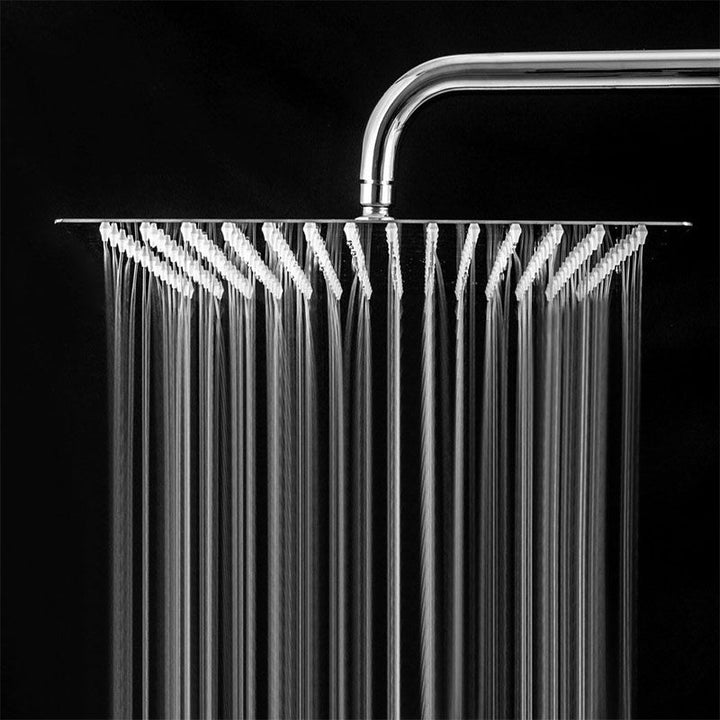 Lisslune | Showerhead Square Wall Mounted Rain Spray Stainless Steel Showerhead