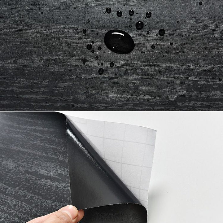 Lisslune | Modern Pearl Wainscoting PVC Wood Grain Wall Access Panel Peel and Stick Wall Tile