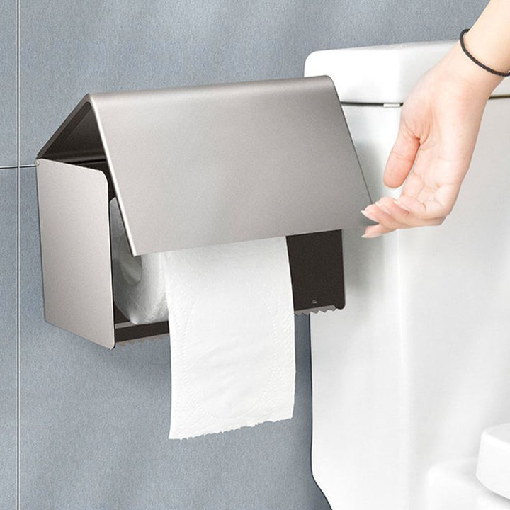 Lisslune | Contemporary Metal 5-piece Bathroom Accessories Set with Bath Shelf