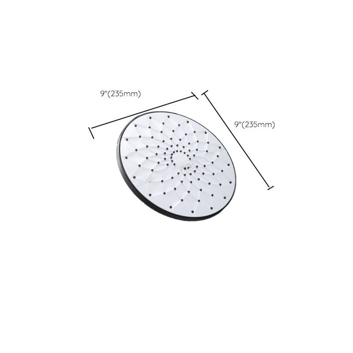 Lisslune | Round Showerhead Combo Modern Fixed Showerhead for Bathroom