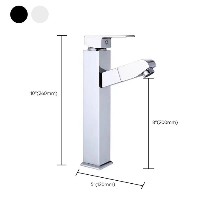Lisslune | Contemporary Vessel Faucet Pull-Down Faucet with Single Handle
