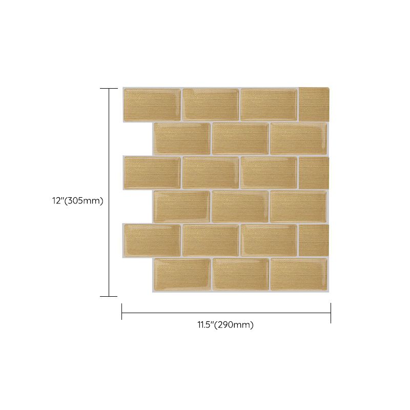 Lisslune | Modern Peel & Stick Mosaic Tile PVC Herringbone Peel and Stick Wall Tile