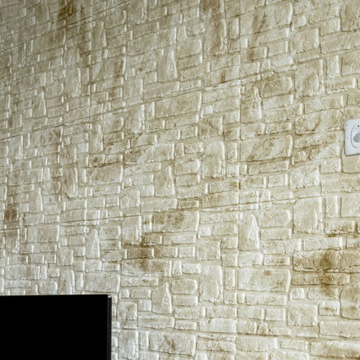 Lisslune | 3D artificial stone wall panel industrial style living room wall panel (pack of 10)