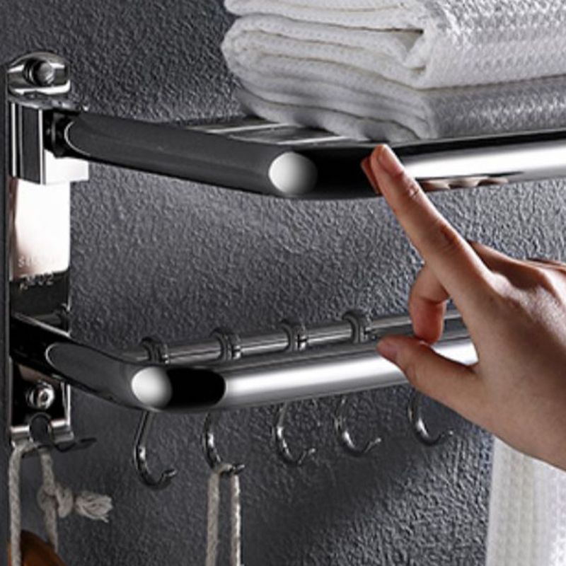 Lisslune | Modern Stainless Steel Bathroom Shelf Paper Holder Bathroom Accessory Set
