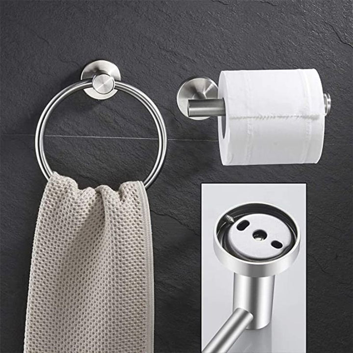 Lisslune | Traditional 2-piece bathroom hardware set towel ring/paper holder