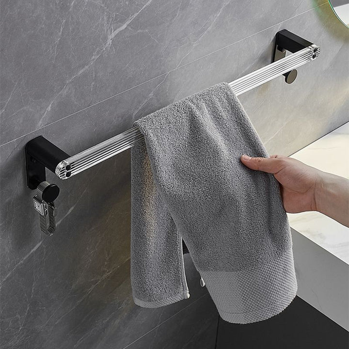Lisslune | Modern Bathroom Accessory Set Shelf/Towel Holder & Bathrobe Hook included