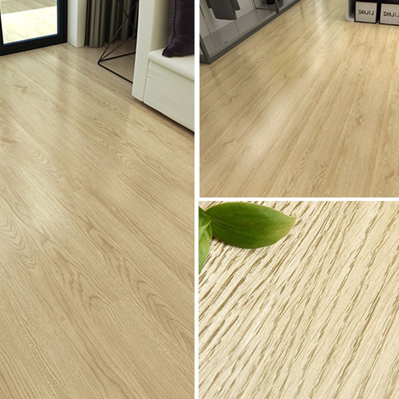 Lisslune | Rectangle PVC Flooring Smooth Peel and Stick Wood Look Vinyl Floor