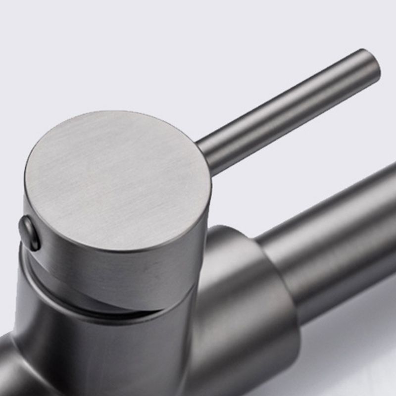 Lisslune | Modern Style Expandable Sink Faucet Single Handle Stainless Steel Sink Faucet
