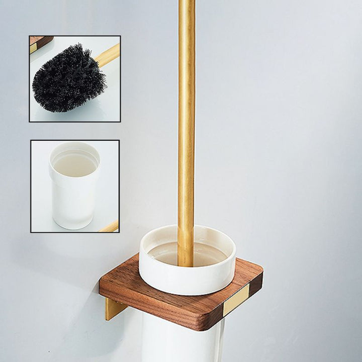 Lisslune | Modern Gold Bathroom Accessory Set Bathroom Shelf Paper Holder Bathroom Accessory Set