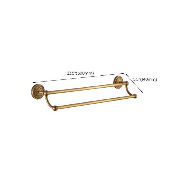 Lisslune | Traditional Bathroom Accessory Set Gold Paper Holder Bathroom Set