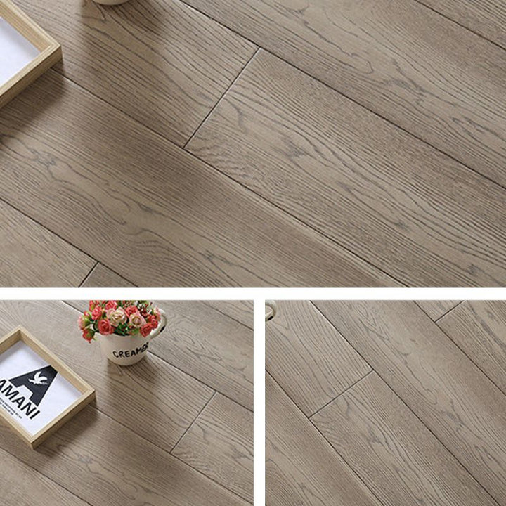 Lisslune | Tradition Wood Tile Wire Brushed Rectangle Oak Wood for Living Room