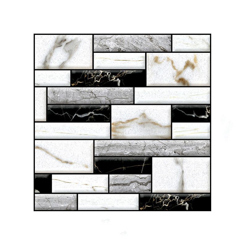 Lisslune | 3D Peel and Stick Tiles Plastic Square Peel and Stick Tiles with Waterproof