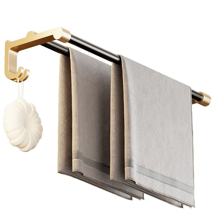 Lisslune | Modern black bathroom accessory set towel bar bathroom accessory set
