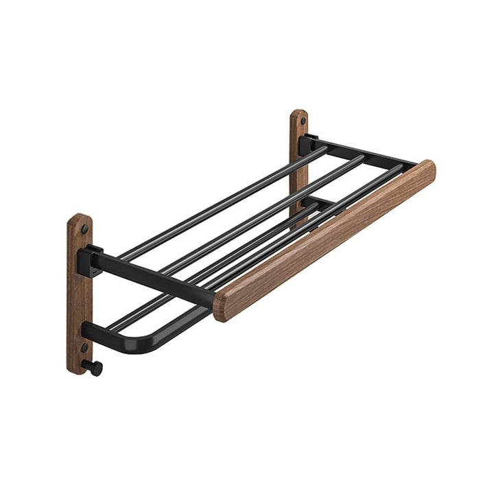 Lisslune | Metal and Wood Bathroom Accessories as Single Item or as Set without Drilling