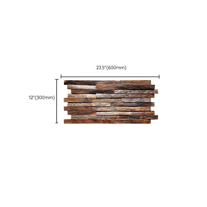 Lisslune | Solid Wood Wall Panel in Country House Style Commercial Living Space Wall Plate (1-Pack)