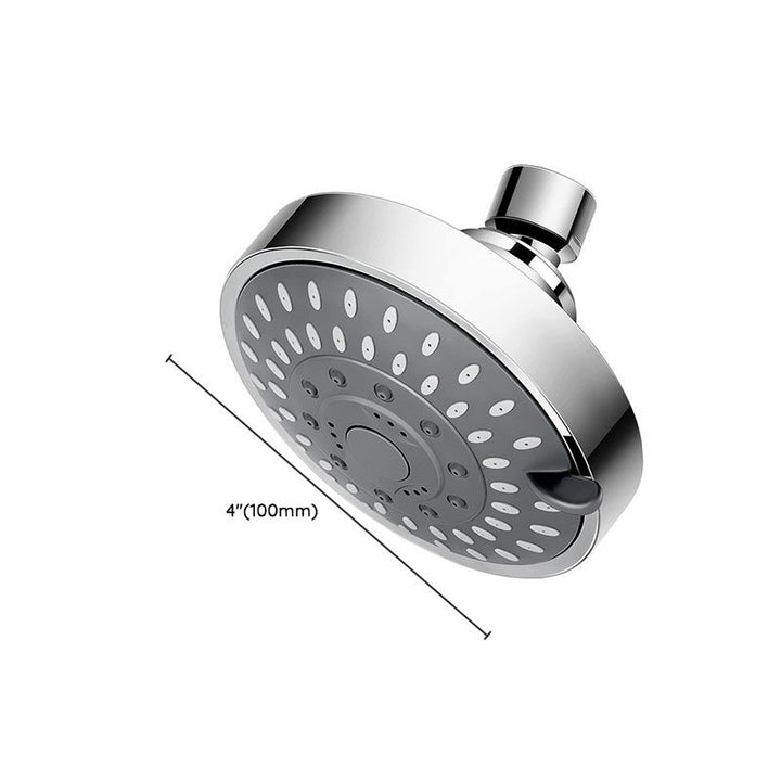 Lisslune | Modern Shower Head Self-Cleaning Standard Round Shower Heads in Silver