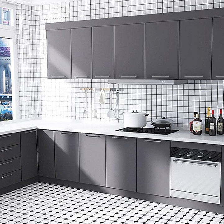 Lisslune | Individual Tile Wallpaper Contemporary Plastic Peel and Stick Wall Tile