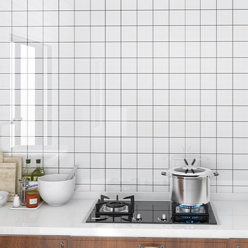 Lisslune | PVC Peel and Stick Back Wall Tiles Rectangular Wallpaper