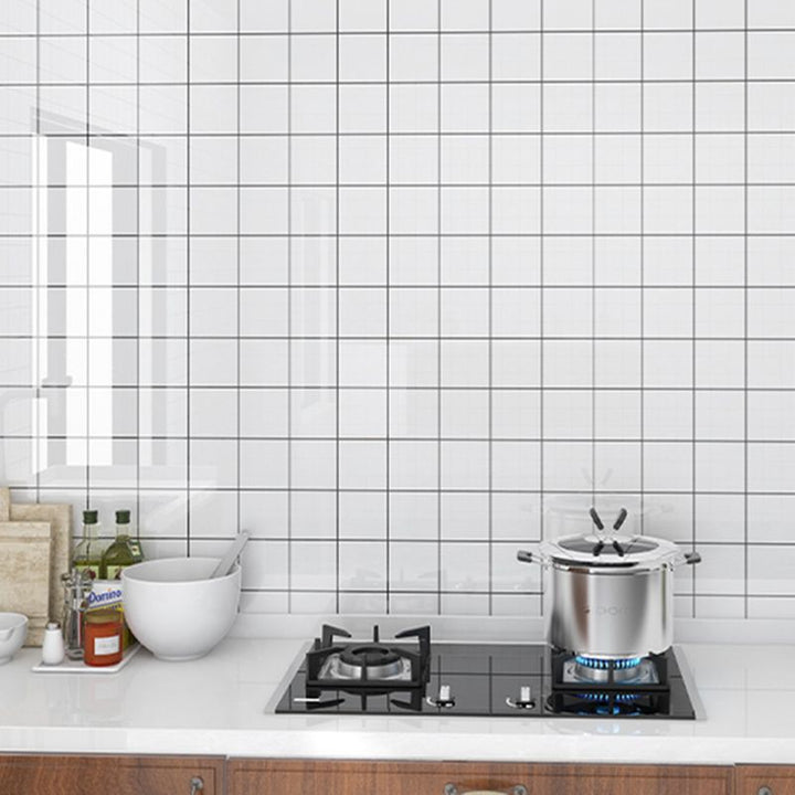 Lisslune | PVC Peel and Stick Back Wall Tiles Rectangular Wallpaper