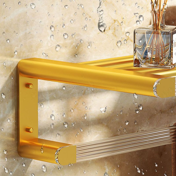 Lisslune | Modern 7-piece Bathroom Accessory Set Metal Bathroom Set in Gold