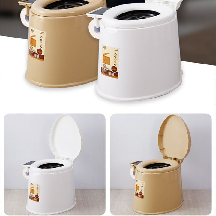 Lisslune | Modern Plastic Floor-Mounted Toilet Bowl with Seat for the Bathroom