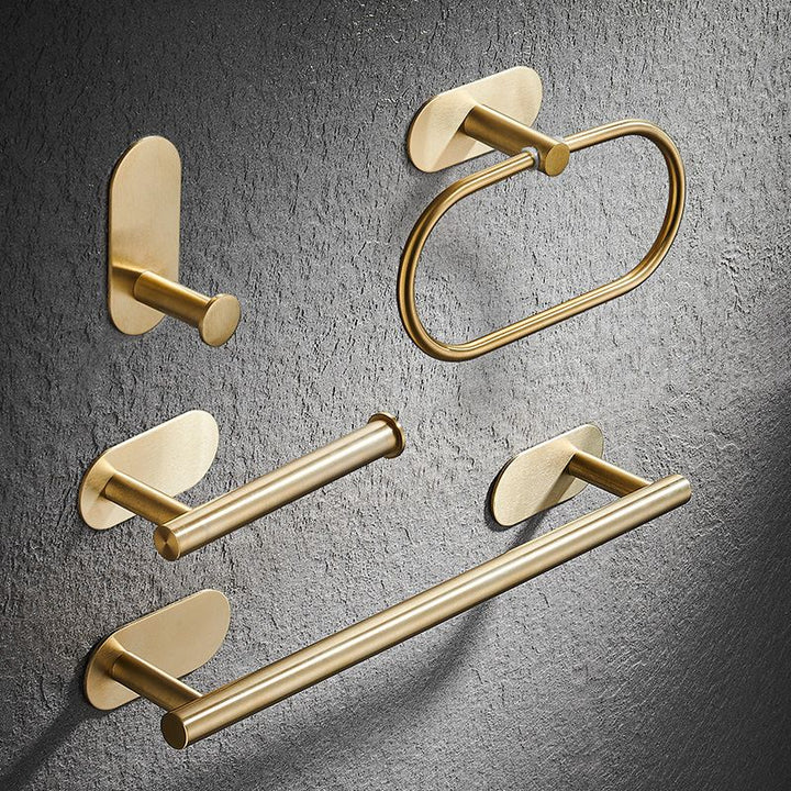 Lisslune | Modern Simple Metal Bathroom Accessories as Single Item or in Set in Gold