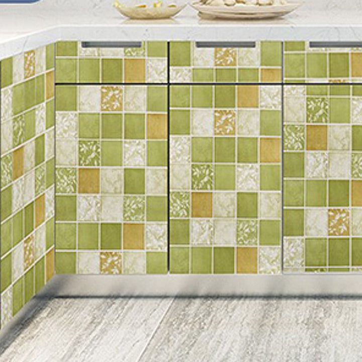 Lisslune | Modern Peel and Stick Splash Guard Wall Tile PVC Wallpaper for the Kitchen