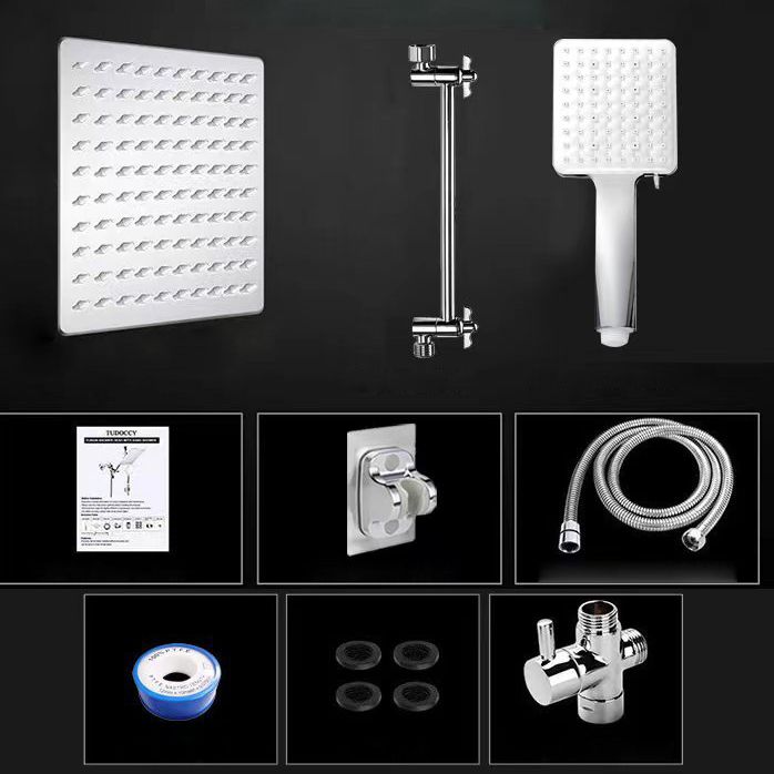 Lisslune | Classic Dual Shower Head Water-efficient Square Metal Dual Shower Head