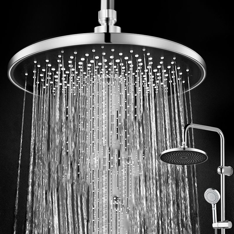 Lisslune | Contemporary Showerhead Combination Rainfall Chrome Wall Mount Showerhead