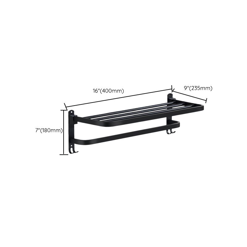 Lisslune | Modern Bathroom Accessories Black Paper Holder Bathroom Shelf Bathroom Accessory Set
