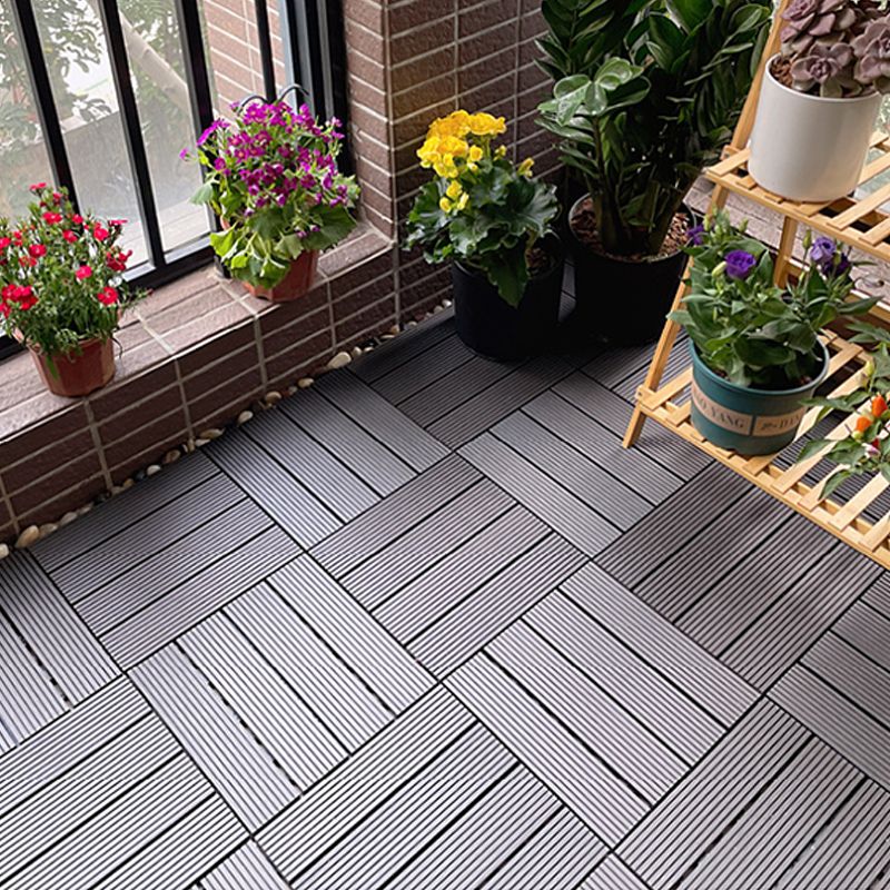 Lisslune | Corrosion-resistant Wood Floor Modern Style Square Outdoor Wood Floor