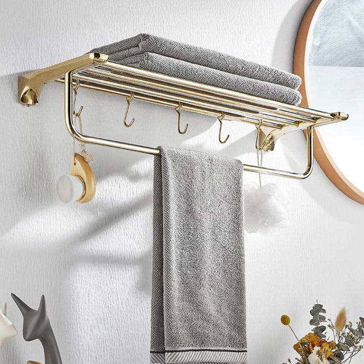 Lisslune | Traditional Bathroom Faucets Gold Bath Shelf Bathroom Accessory Set