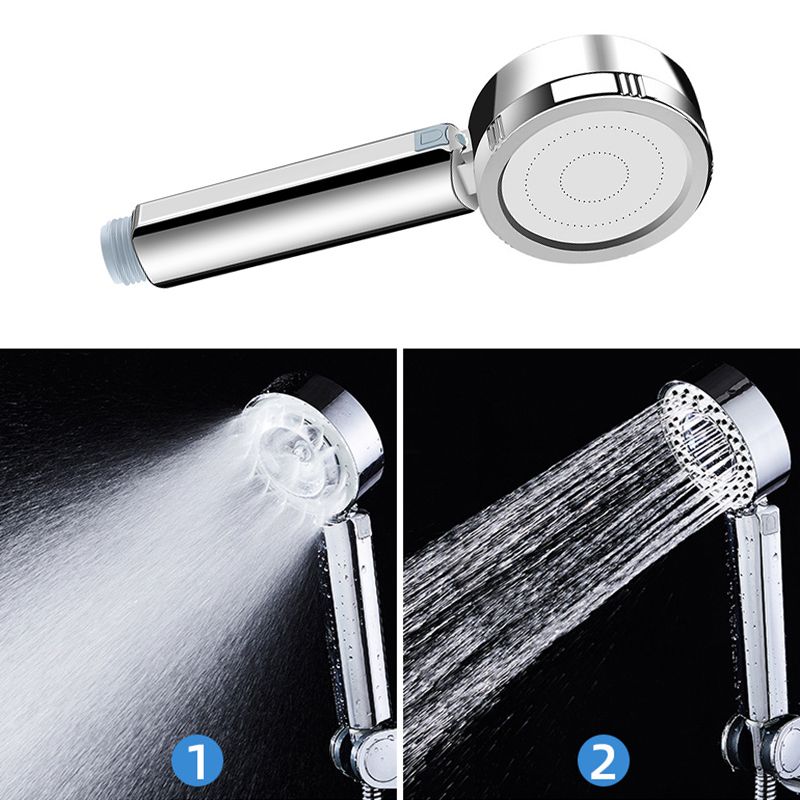 Lisslune | Contemporary Wall Mounted Showerhead Combination Chrome Round Hand Shower