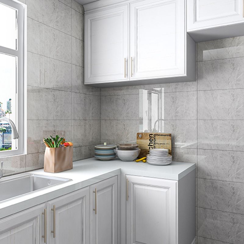 Lisslune | PVC Peel and Stick Back Wall Tiles Rectangular Wallpaper