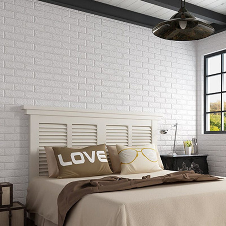 Lisslune | Industrial Wall Plank 3D Print Bedroom Living Room Wall Panels Set of 10