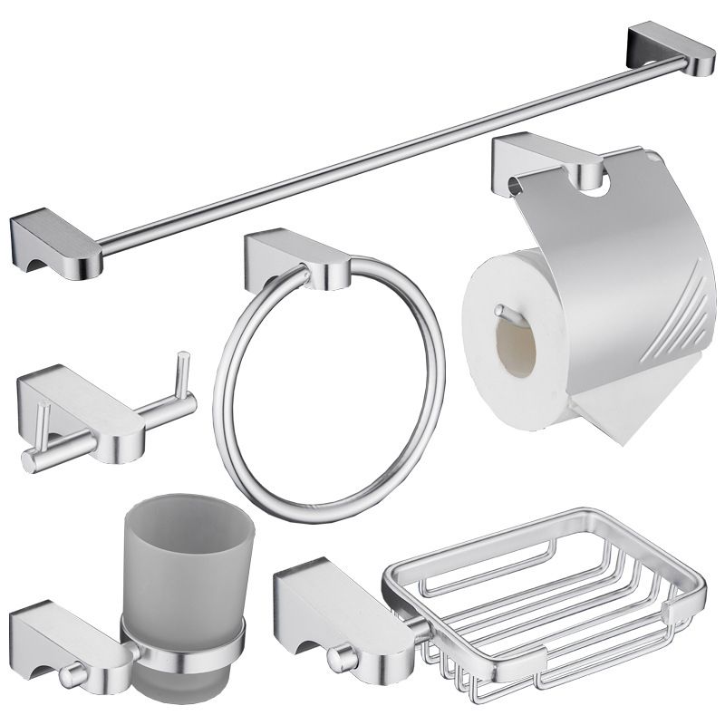 Lisslune | 6-piece chrome bathroom accessory as a single item or as a set with towel ring bar