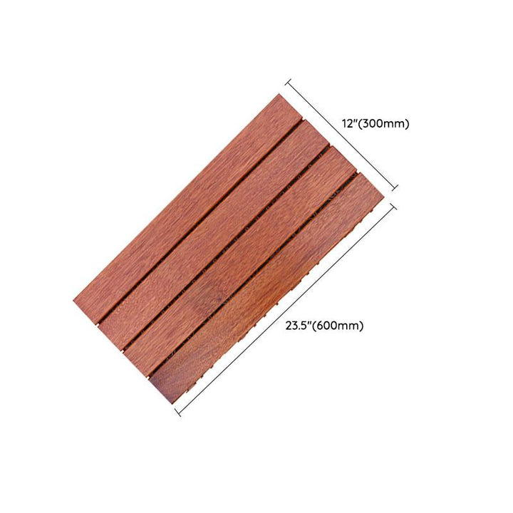 Lisslune | Basic Wood Outdoor Floor Tiles Click Patio Floor Tiles
