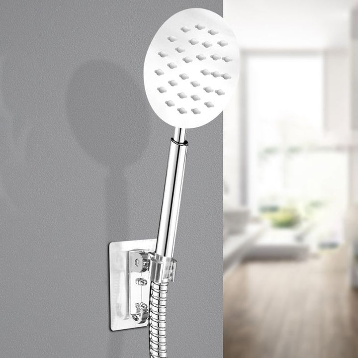 Lisslune | Round Shower Head Stainless Steel 3 Sprays Wall Mounted Hand Shower