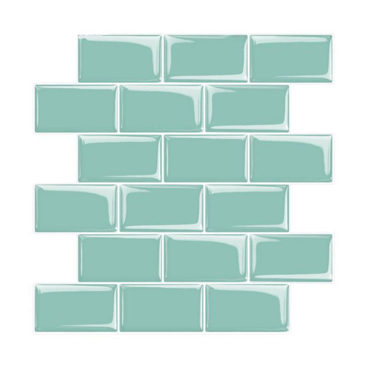 Lisslune | Peel and Stick Tiles Rectangular Stain Resistant PVC Subway Peel and Stick Tiles for the Kitchen