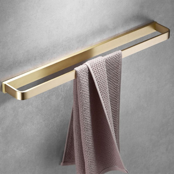 Lisslune | Brushed Brass Bathroom Hardware Set Retro Golden Bathroom Accessory Set