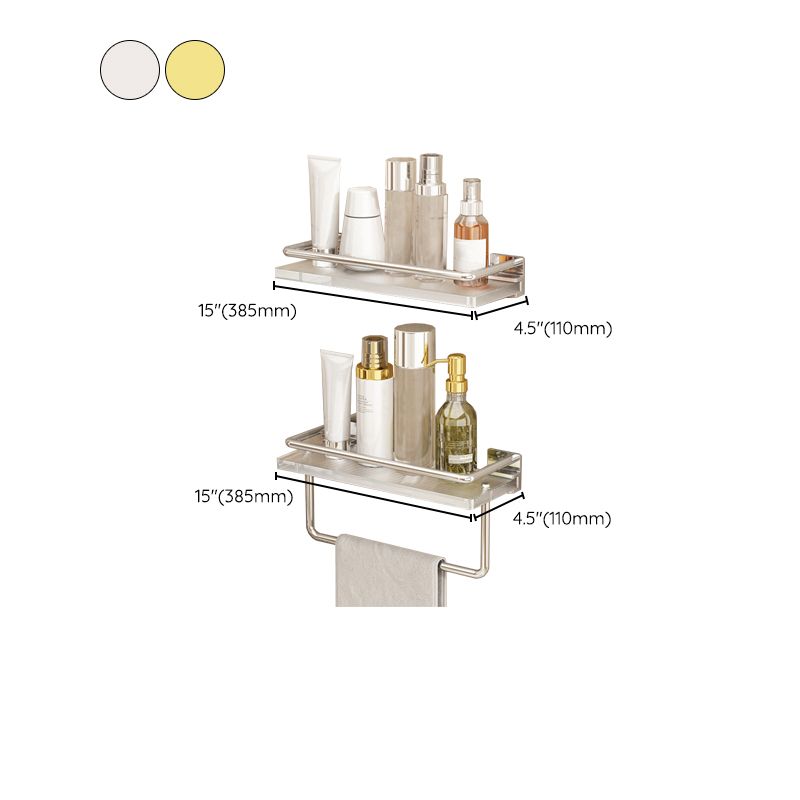 Lisslune | Modern Silver/Gold Bathroom Hardware Set Bathroom Shelf Bathroom Set